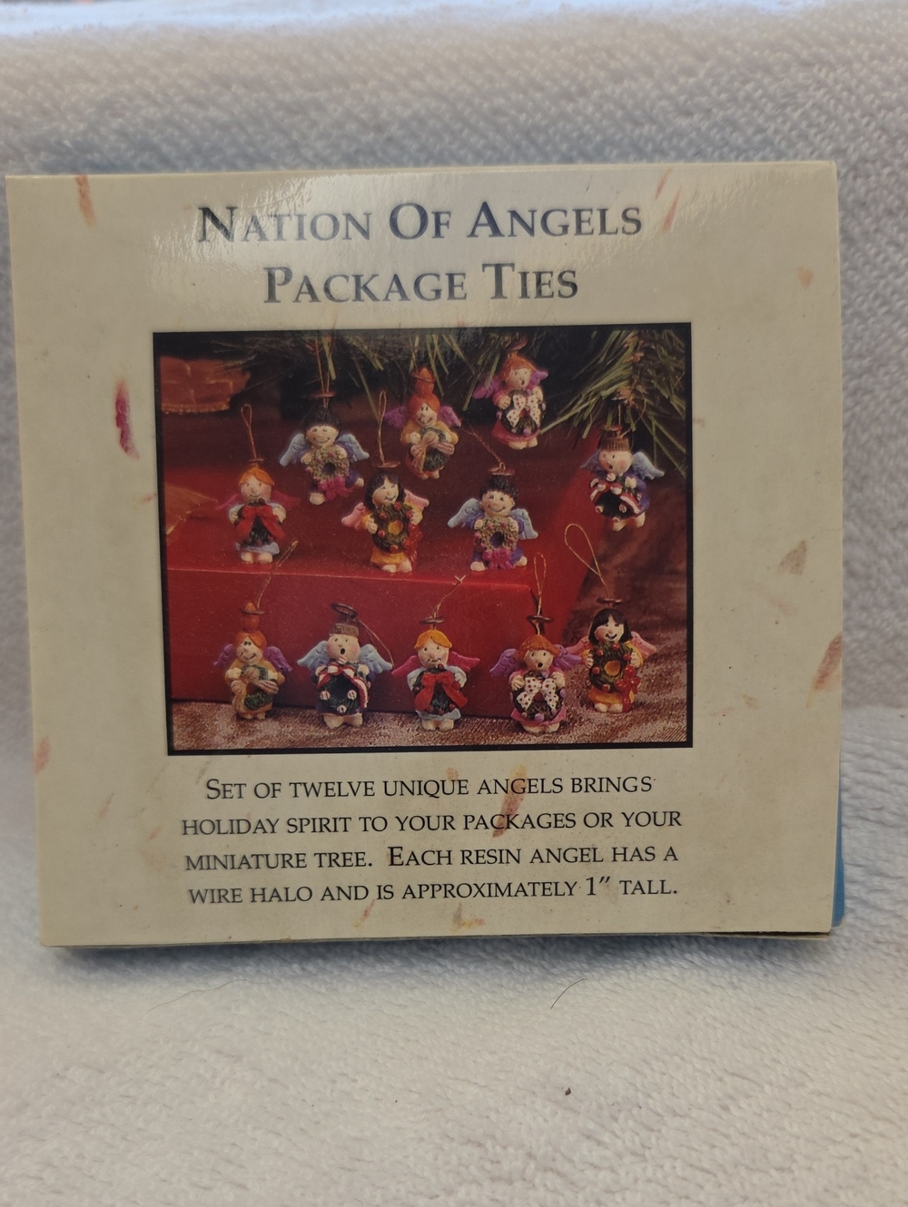 Nation of Angels Package Ties - Assorted Multi-Color Holiday Angel Set